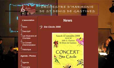 Orchestre d'Harmonie de Saint Denis de Gastines
impasse de l'harmonie 
53500 SAINT DENIS DE GASTINES 
Mail : harmonie.sdg [at] free.fr